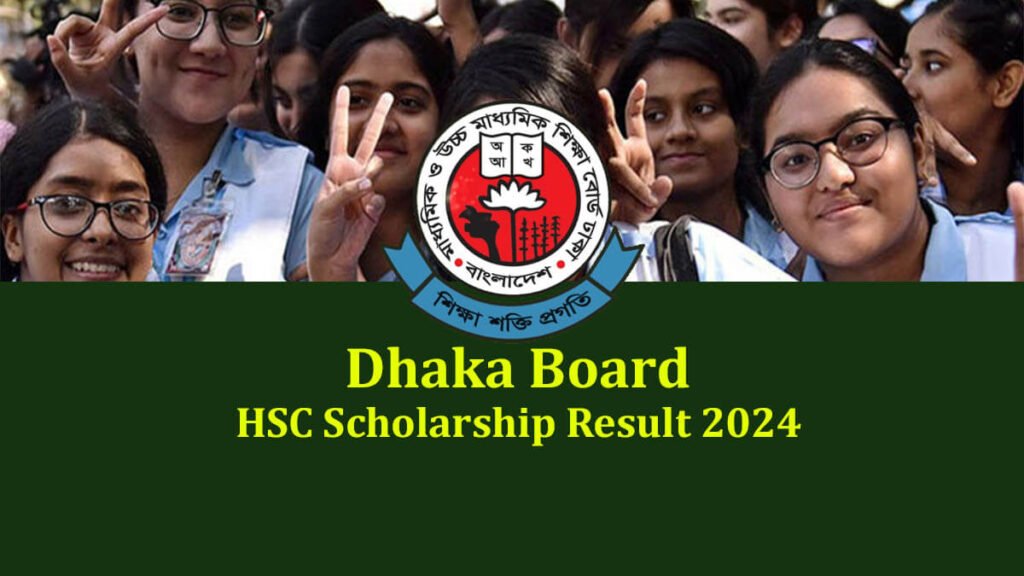 HSC Scholarship Result 2024 Dhaka Board Published